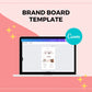 Canva Brand Kit Template | Mini Brand Board Template | Commercial Use