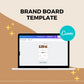 Canva Brand Kit Template | Mini Brand Board Template | Commercial Use