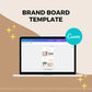 Canva Brand Kit Template | Mini Brand Board Template | Commercial Use