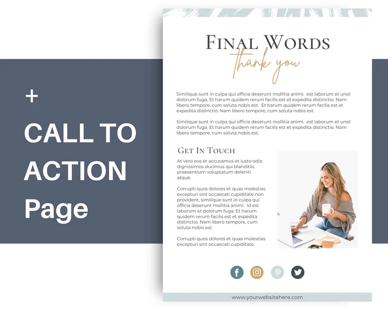 Turquoise Challenge Template Canva Template, Daily Challenge, Commercial Use