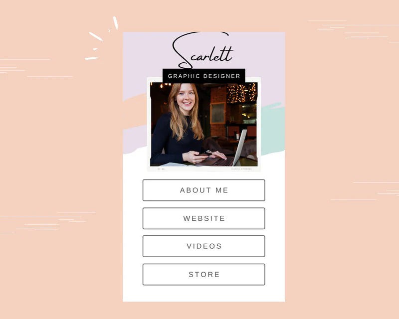 Instagram Link in Bio in Canva | IG Landing Page | Instagram Website | Commercial Use