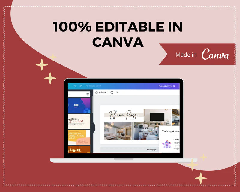 Facebook Timeline Cover Templates, Canva Template, Web Banner, Photo Banner, Facebook Template