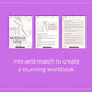 Course Workbook Template, Pink Canva Template, eCourse workbook, Checklist Template