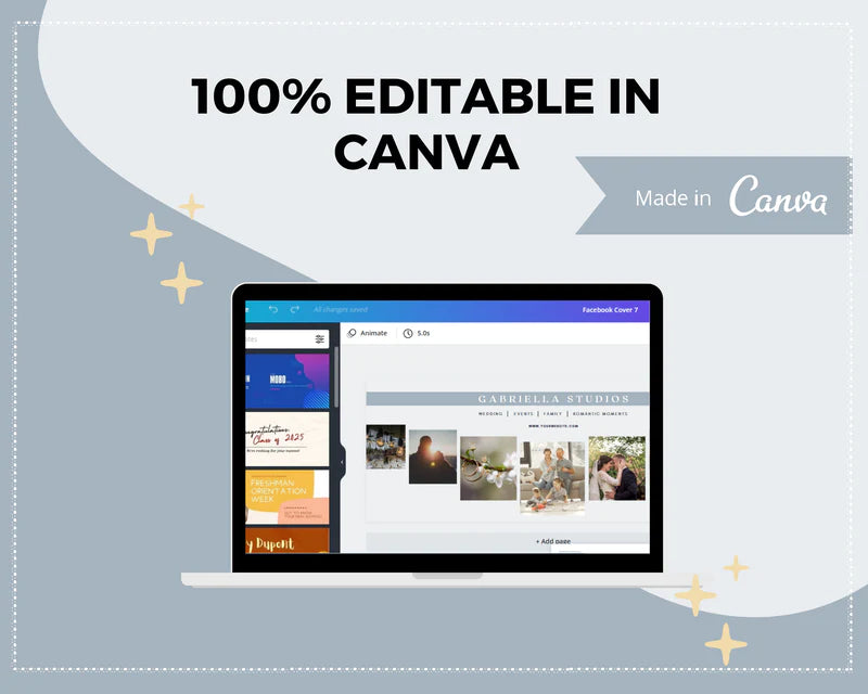 Facebook Timeline Cover Templates, Canva Template, Web Banner, Photo Banner, Facebook Template