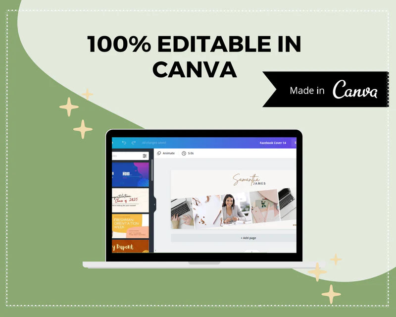 Facebook Timeline Cover Templates, Canva Template, Web Banner, Photo Banner, Facebook Template