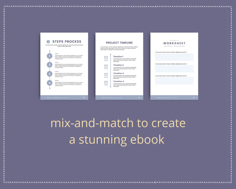 Canva Ebook Template, Editable Canva Template, Boho Mini Ebook Template | A4