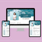 Turquoise Media Kit Template | Media Press Kit | Canva Template | Commercial Use