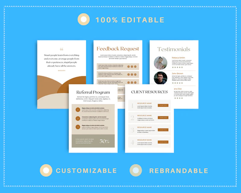 Client Good bye Packet, Client Exit Canva Template, Offboarding Kit