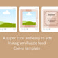 Instagram Puzzle Feed | Instagram Branding Kit | Instagram Layout | IG Grid Canva Templates 18 Posts