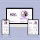 Purple Media Kit Template | Media Press Kit | Canva Template | Commercial Use