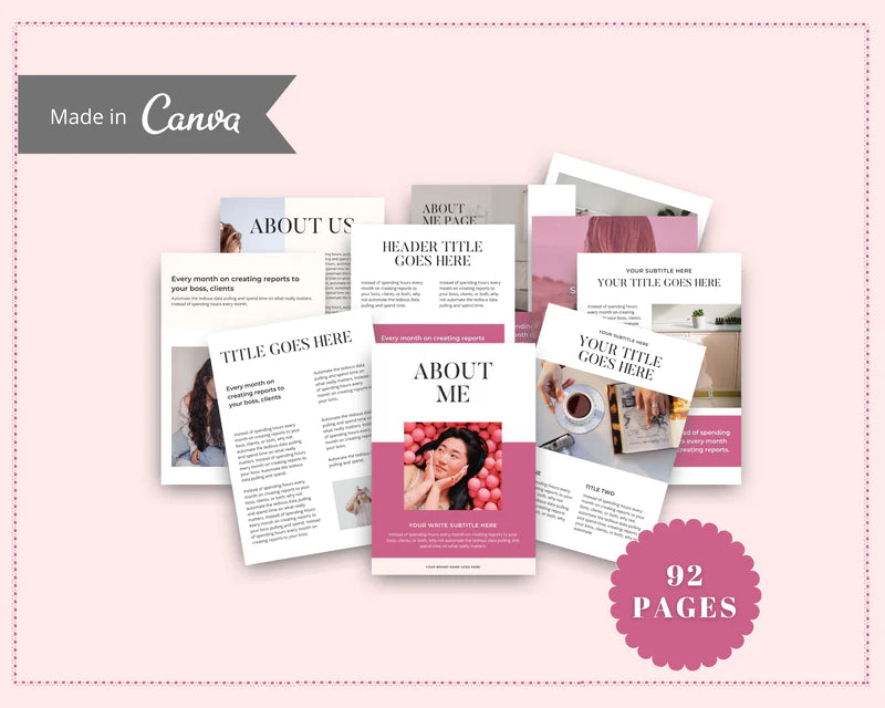 Neutral Lead Magnet Template | Lead Magnet Design in Canva | Commercial Use