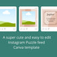 Instagram Puzzle Feed | Instagram Branding Kit | Instagram Layout | IG Grid Canva Templates 18 Posts