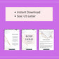 Course Workbook Template, Pink Canva Template, eCourse workbook, Checklist Template
