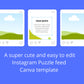 Instagram Puzzle Feed | Instagram Branding Kit | Instagram Layout | IG Grid Canva Templates 15 Posts