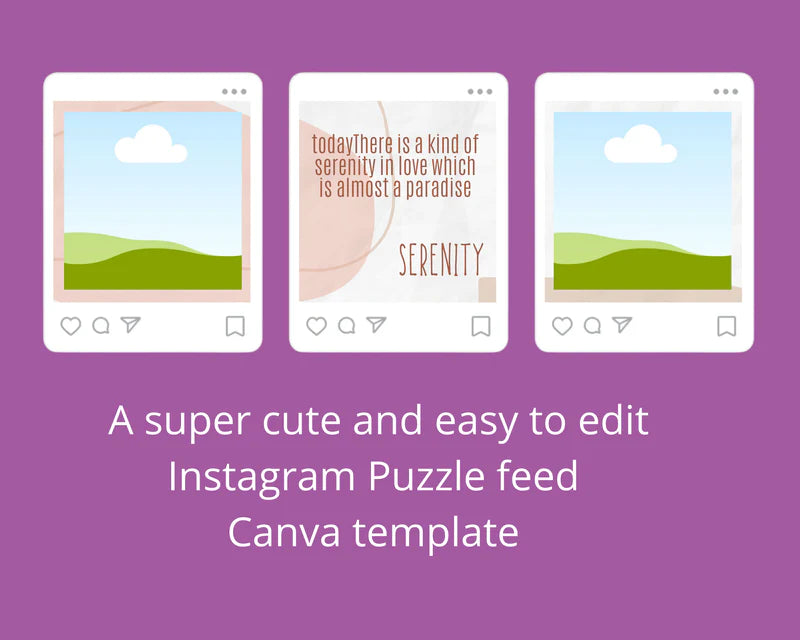 Instagram Puzzle Feed | Instagram Branding Kit | Instagram Layout | IG Grid Canva Templates 18 Posts