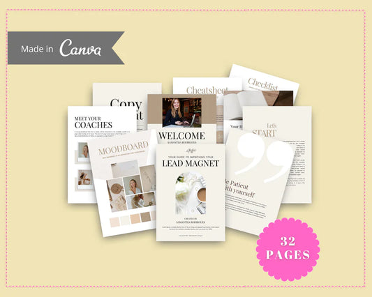 Pastel Lead Magnet Template | Lead Magnet Design in Canva | Commercial Use