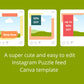 Instagram Puzzle Feed | Instagram Branding Kit | Instagram Layout | IG Grid Canva Templates 15 Posts