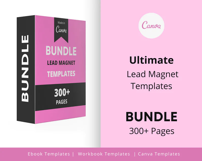 BUNDLE of 10 Lead Magnet Templates in Canva | Commercial Use