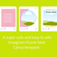 Instagram Puzzle Feed | Instagram Branding Kit | Instagram Layout | IG Grid Canva Templates 15 Posts