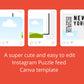 Instagram Puzzle Feed | Instagram Branding Kit | Instagram Layout | IG Grid Canva Templates 18 Posts