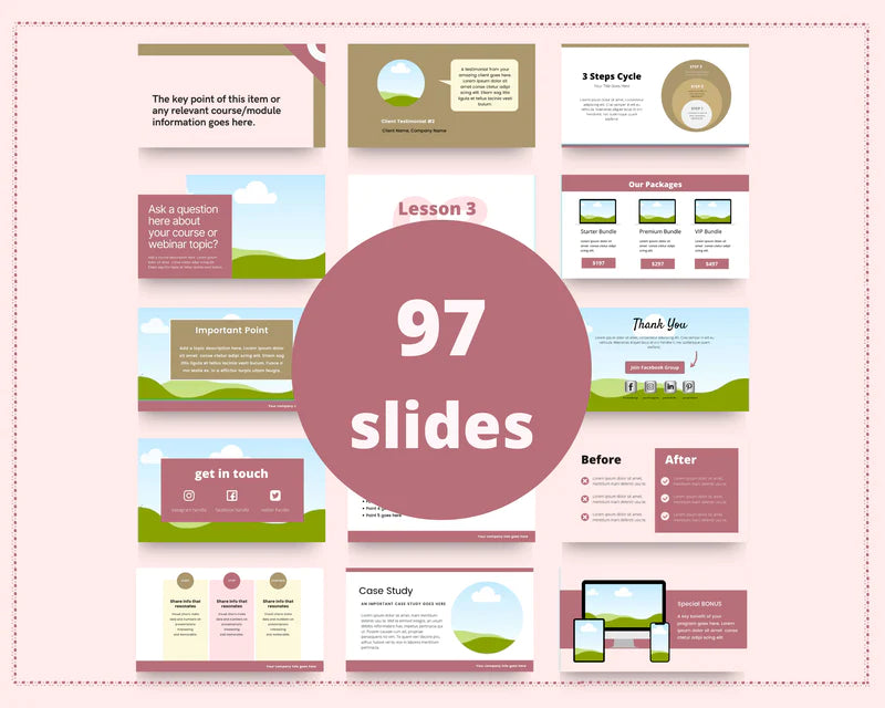 Online course slide deck | Webinar slide deck | Course slides