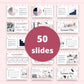 Slide Deck Webinar Course, Webinar Presentation, Course Creator, e-Course Template