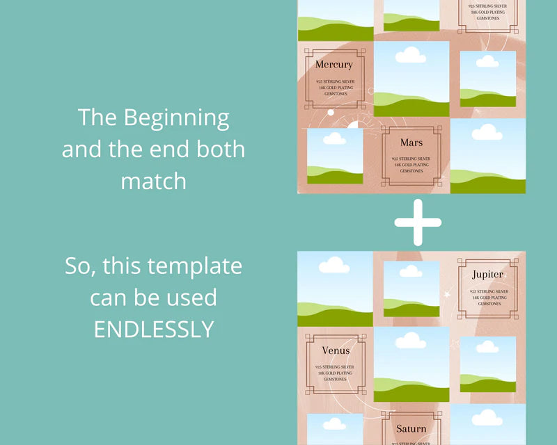 Instagram Puzzle Feed | Instagram Branding Kit | Instagram Layout | IG Grid Canva Templates 18 Posts