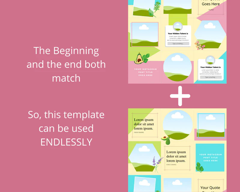 Instagram Puzzle Feed | Instagram Branding Kit | Instagram Layout | IG Grid Canva Templates 15 Posts