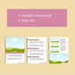 Canva Ebook Template, Editable Canva Template, 31 page Ebook Template | A4 Size