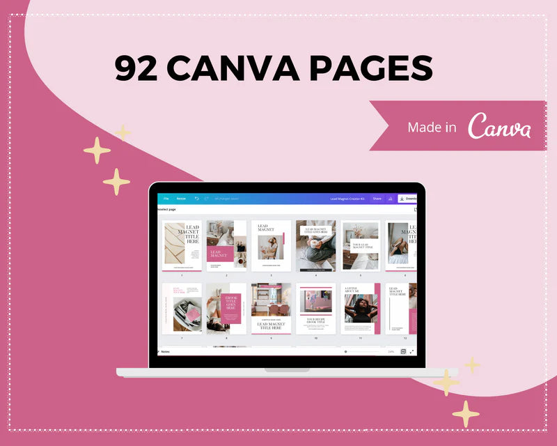 Neutral Lead Magnet Template | Lead Magnet Design in Canva | Commercial Use