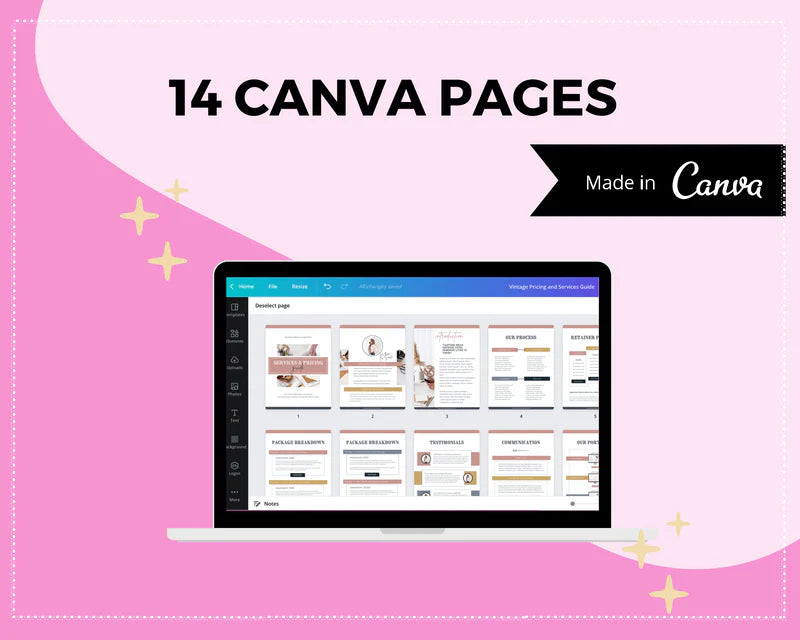 Pricing and Services Template | Canva Template | Coaching Templates | Services Guide