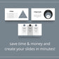 Online course slide deck | Webinar slide deck | eCourse slides | Black & White Slide Presentation