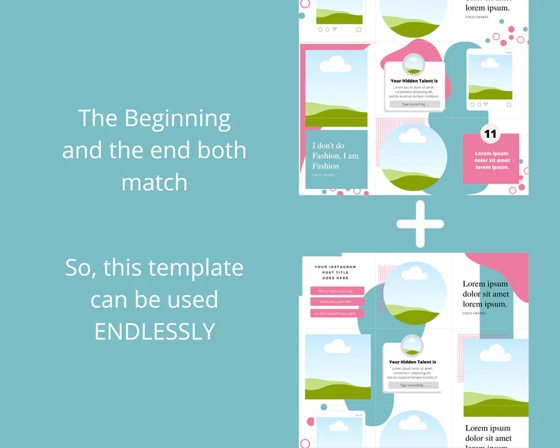 Instagram Puzzle Feed | Instagram Branding Kit | Instagram Layout | IG Grid Canva Templates 15 Posts