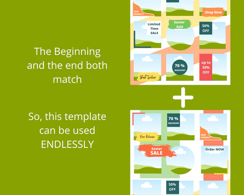 Instagram Puzzle Feed | Instagram Branding Kit | Instagram Layout | IG Grid Canva Templates 15 Posts