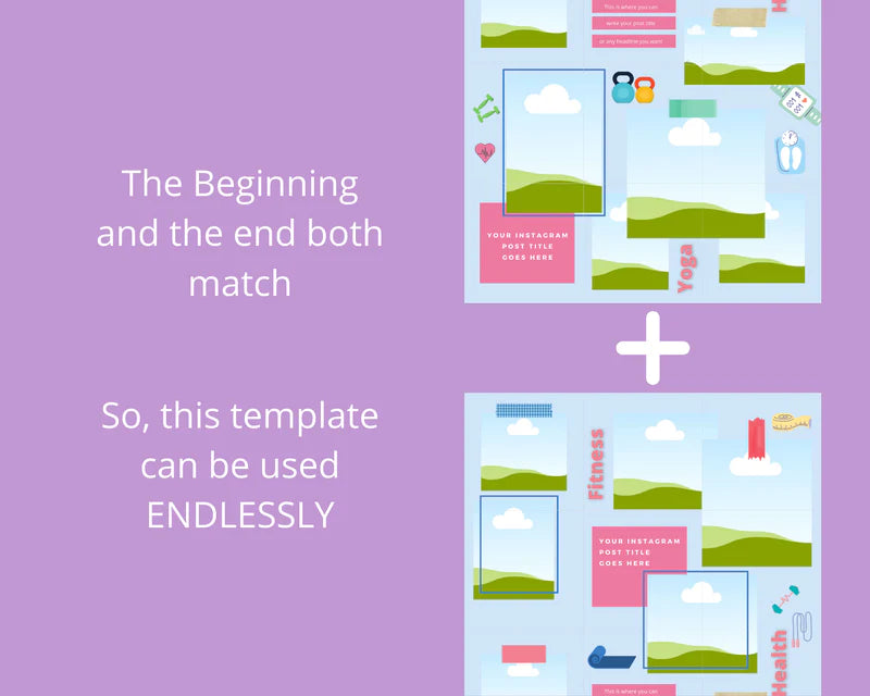 Instagram Puzzle Feed | Instagram Branding Kit | Instagram Layout | IG Grid Canva Templates 15 Posts