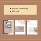 Course Workbook Template, eCourse Workbook, Canva Template, Checklist Template