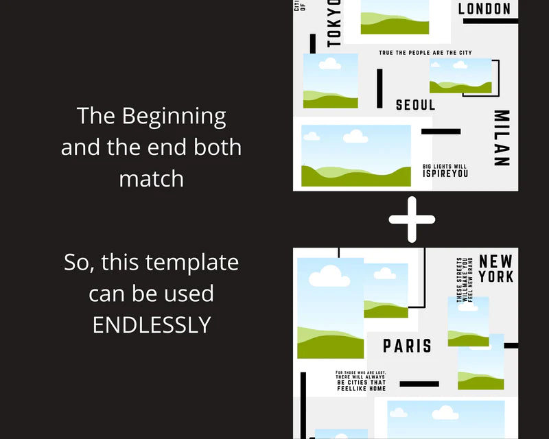 Instagram Puzzle Feed | Instagram Branding Kit | Instagram Layout | IG Grid Canva Templates 18 Posts