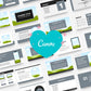 Online course slide deck | Webinar slide deck | eCourse slides | Black & White Slide Presentation