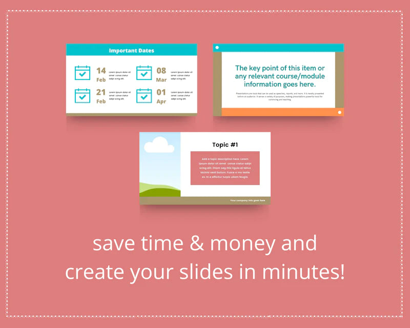 Mini Course Slide Deck for Coaches | Colorful Slide Presentation | Masterclass Slide Templates | eCourse Canva Slides