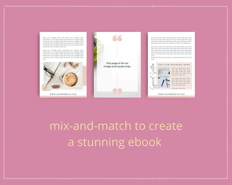 Canva Mini Ebook Template, Editable Canva Template, Boho Mini Ebook Template | US Letter Size