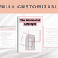 Editable The Minimalist Lifestyle Ebook | Done-for-You Ebook in Canva