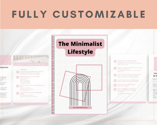 Editable The Minimalist Lifestyle Ebook | Done-for-You Ebook in Canva