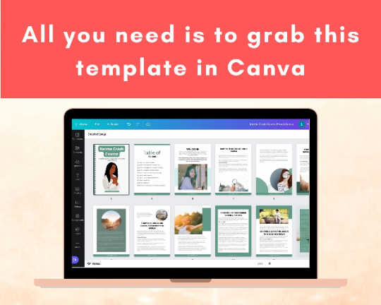 Editable Karma Crash Course Mini Ebook | Done-for-You Ebook in Canva