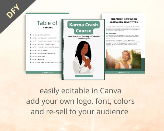 Editable Karma Crash Course Mini Ebook | Done-for-You Ebook in Canva
