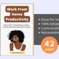 Editable Work From Home Productivity Ebook | Done-for-You Ebook in Canva