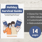 Editable Holiday Survival Guide Ebook in Canva