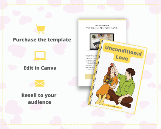 Editable Unconditional Love Ebook | Done-for-You Ebook in Canva
