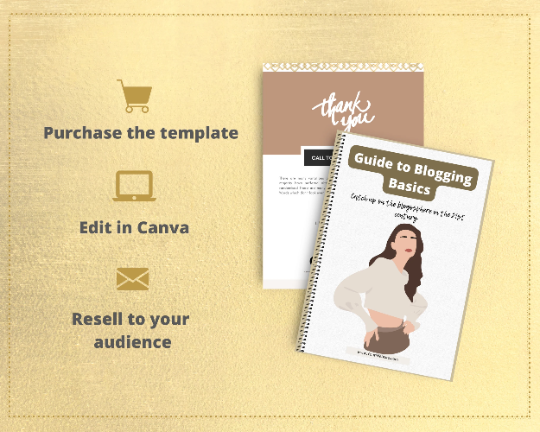 Editable Guide to Blogging Basics Ebook | Done-for-You Ebook in Canva