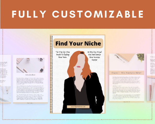 Editable Find Your Niche Ebook | Done-for-You Ebook in Canva