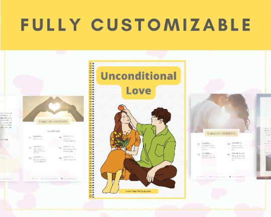 Editable Unconditional Love Ebook | Done-for-You Ebook in Canva